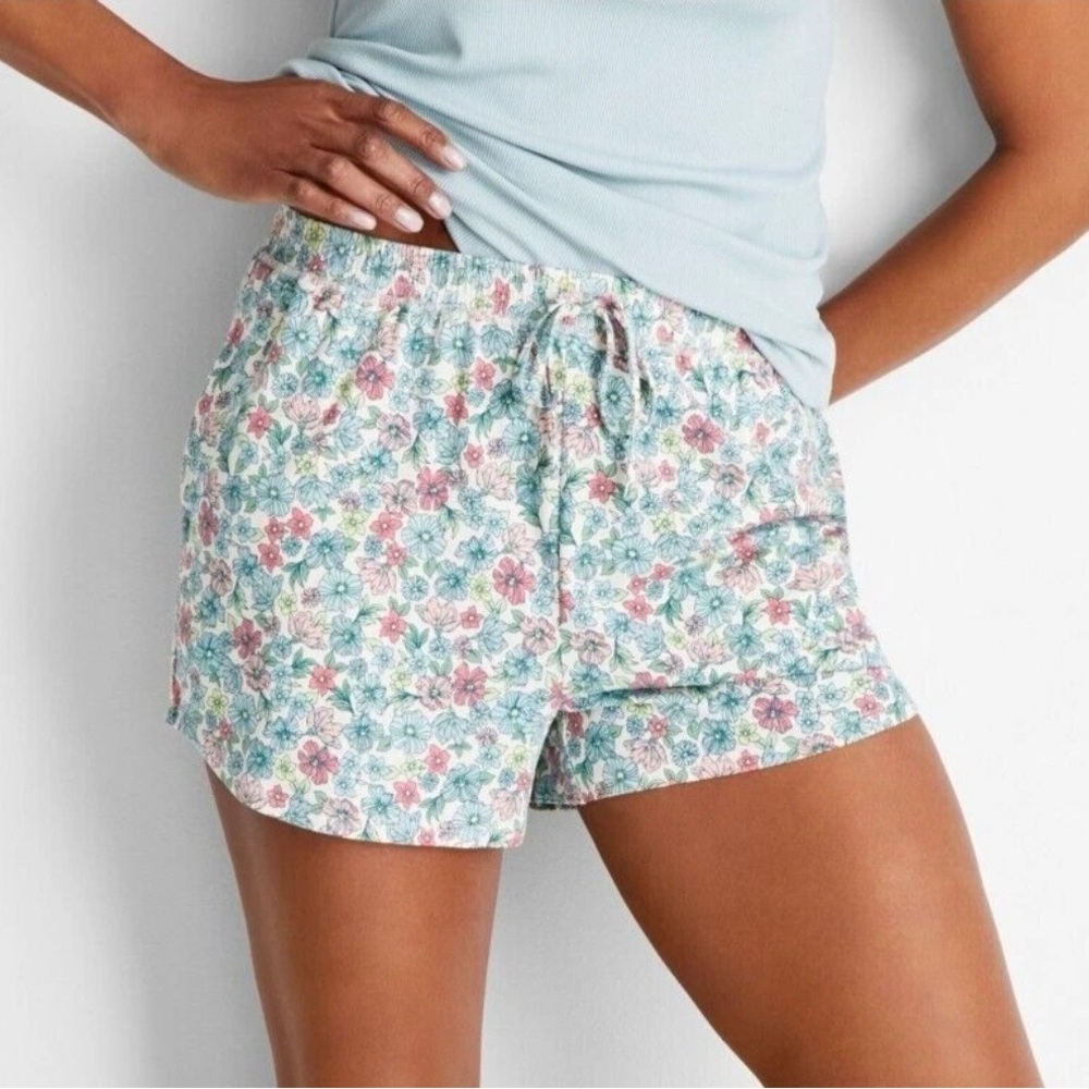 Floral Print Women's Pajama Shorts
